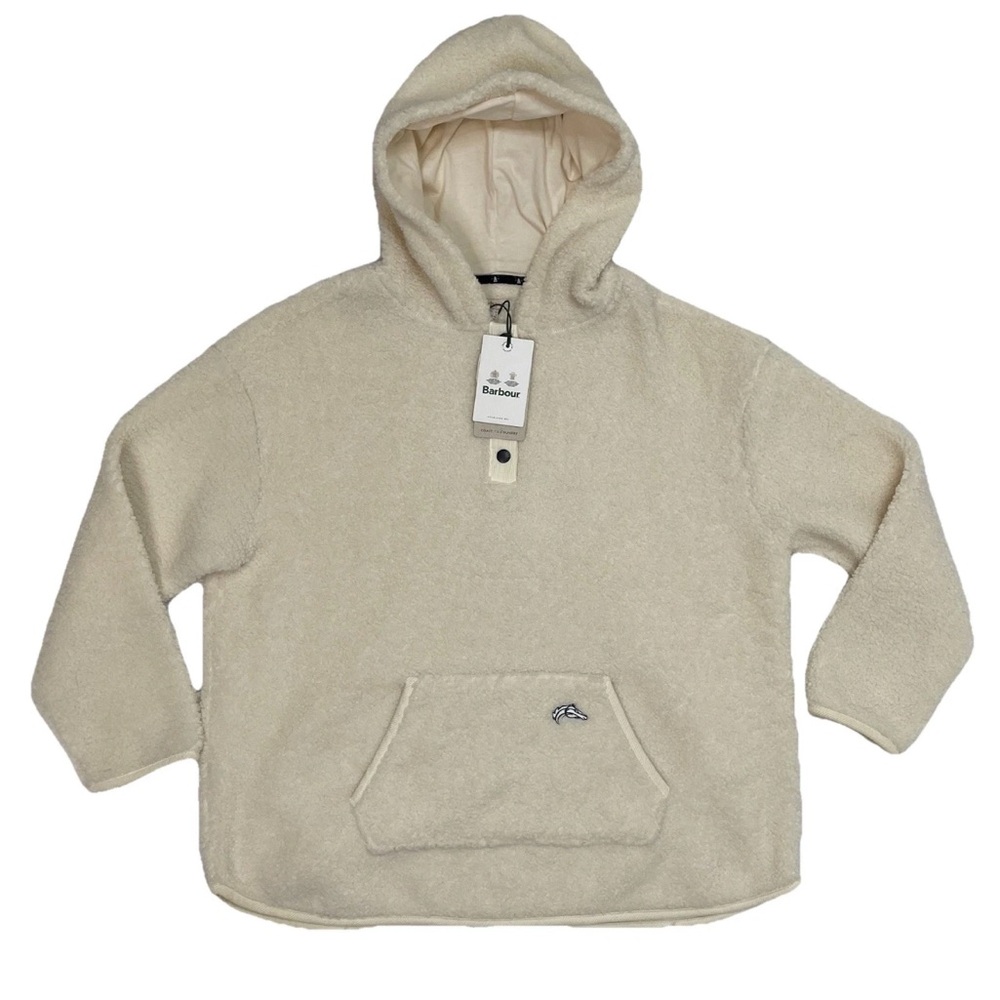 Barbour Cream Hooded Sweatshirt